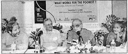 Photo of 'What Works for the Poorest?' Conference Speakers (c) The Daily Star 06.12.06